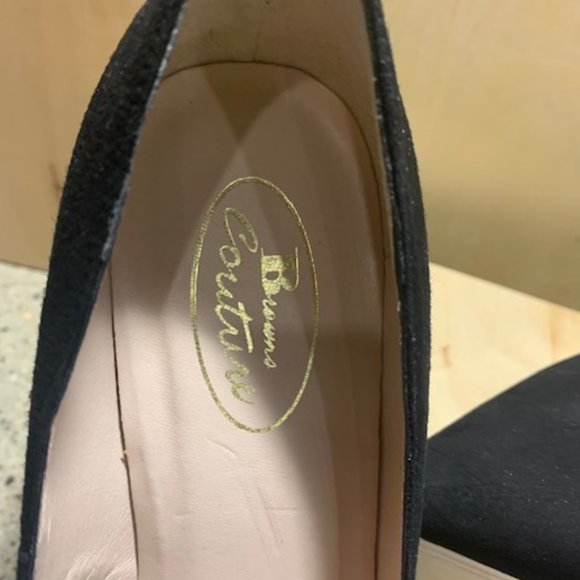 Browns Couture Black Suede soft point pump - Picture 4 of 5